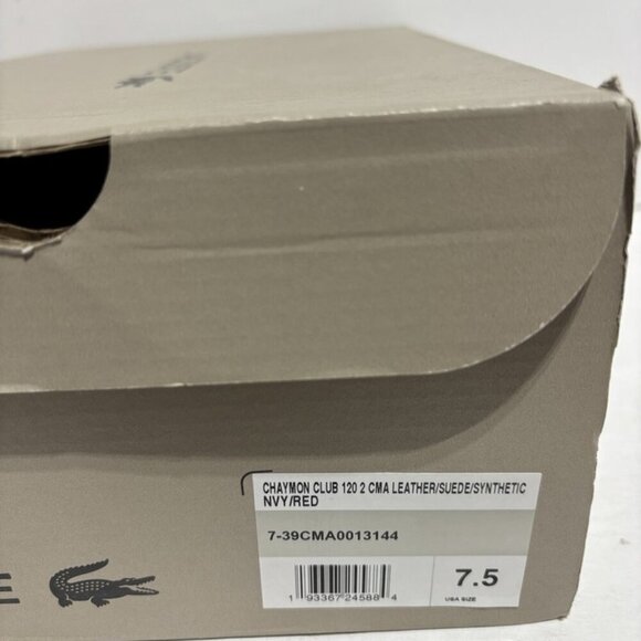 Lacoste Men’s Chaymon Club 120 2 Sneakers Blue, Size 7.5 M